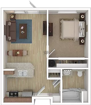 1 bed 1 bath at RAINIER VISTA SENIOR APARTMENTS, PACIFIC